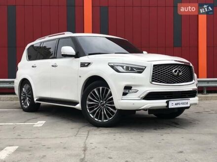 Інфініті QX80 2019 у Києві на Automoto.ua Білий Інфініті QX80, об'ємом двигуна 5.55 л та пробігом 112 тис. км за 41990 $, фото 1 на Automoto.ua