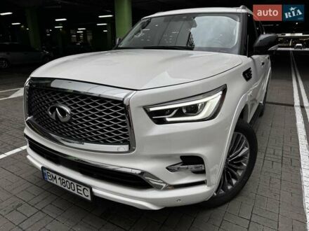 Инфинити QX80 2019 в Киеве на Automoto.ua Белый Инфинити QX80, объемом двигателя 5.55 л и пробегом 57 тыс. км за 44000 $, фото 1 на Automoto.ua