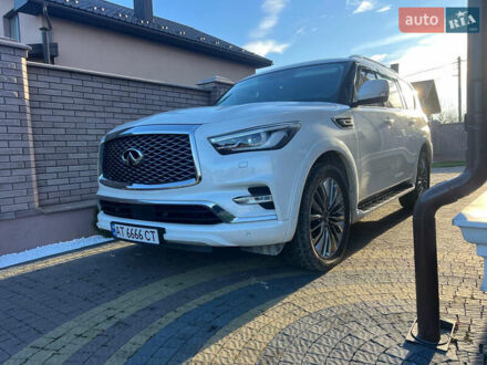 Инфинити QX80 2021 в Ивано-Франковске на Automoto.ua Белый Инфинити QX80, объемом двигателя 5.55 л и пробегом 30 тыс. км за 45600 $, фото 1 на Automoto.ua