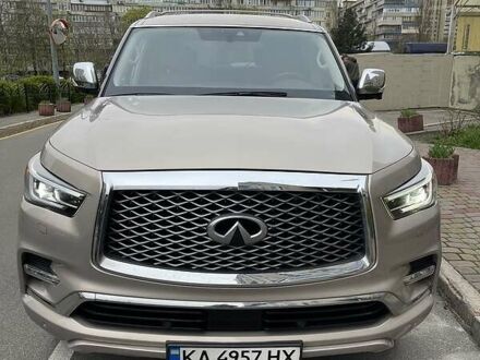 Инфинити QX80 2019 в Киеве на Automoto.ua Бежевый Инфинити QX80, объемом двигателя 5.6 л и пробегом 82 тыс. км за 51000 $, фото 1 на Automoto.ua