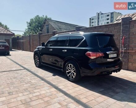 Черный Инфинити QX80, объемом двигателя 5.55 л и пробегом 165 тыс. км за 22000 $, фото 4 на Automoto.ua