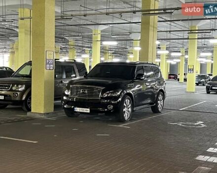 Черный Инфинити QX80, объемом двигателя 5.55 л и пробегом 198 тыс. км за 21999 $, фото 1 на Automoto.ua
