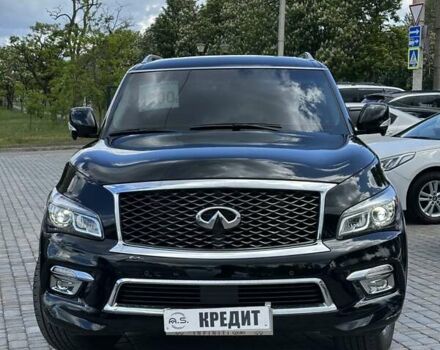 Черный Инфинити QX80, объемом двигателя 5.6 л и пробегом 179 тыс. км за 21950 $, фото 1 на Automoto.ua