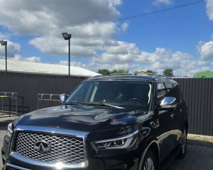 Черный Инфинити QX80, объемом двигателя 5.55 л и пробегом 107 тыс. км за 31500 $, фото 1 на Automoto.ua