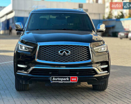 Черный Инфинити QX80, объемом двигателя 5.6 л и пробегом 95 тыс. км за 34490 $, фото 1 на Automoto.ua
