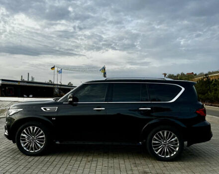 Черный Инфинити QX80, объемом двигателя 5.55 л и пробегом 58 тыс. км за 41000 $, фото 2 на Automoto.ua