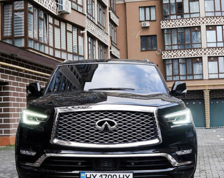 Черный Инфинити QX80, объемом двигателя 5.55 л и пробегом 15 тыс. км за 45000 $, фото 2 на Automoto.ua
