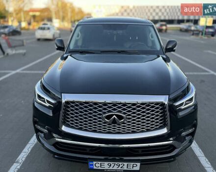 Черный Инфинити QX80, объемом двигателя 5.55 л и пробегом 80 тыс. км за 46500 $, фото 2 на Automoto.ua
