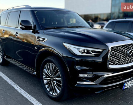 Черный Инфинити QX80, объемом двигателя 5.55 л и пробегом 80 тыс. км за 46500 $, фото 3 на Automoto.ua