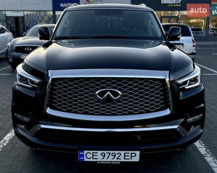 Черный Инфинити QX80, объемом двигателя 5.55 л и пробегом 80 тыс. км за 46500 $, фото 1 на Automoto.ua