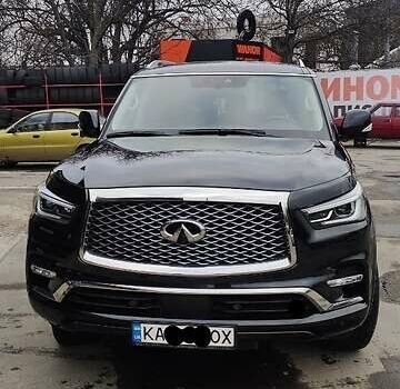 Черный Инфинити QX80, объемом двигателя 5.6 л и пробегом 20 тыс. км за 62000 $, фото 1 на Automoto.ua