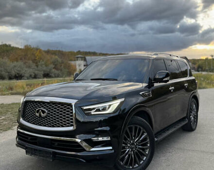 Черный Инфинити QX80, объемом двигателя 5.6 л и пробегом 65 тыс. км за 65900 $, фото 4 на Automoto.ua