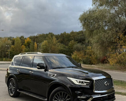 Черный Инфинити QX80, объемом двигателя 5.6 л и пробегом 65 тыс. км за 65900 $, фото 2 на Automoto.ua