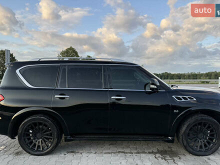 Черный Инфинити QX80, объемом двигателя 5.55 л и пробегом 330 тыс. км за 29000 $, фото 1 на Automoto.ua