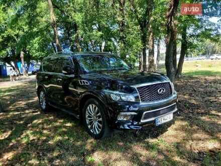 Инфинити QX80 2016 в Днепре (Днепропетровске) на Automoto.ua Черный Инфинити QX80, объемом двигателя 5.55 л и пробегом 111 тыс. км за 29500 $, фото 1 на Automoto.ua