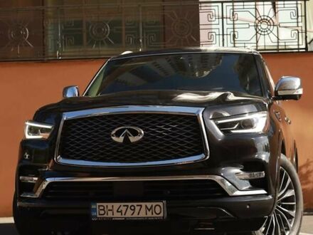 Черный Инфинити QX80, объемом двигателя 5.55 л и пробегом 95 тыс. км за 35000 $, фото 1 на Automoto.ua