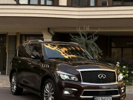 Коричневый Инфинити QX80, объемом двигателя 5.55 л и пробегом 157 тыс. км за 31000 $, фото 1 на Automoto.ua
