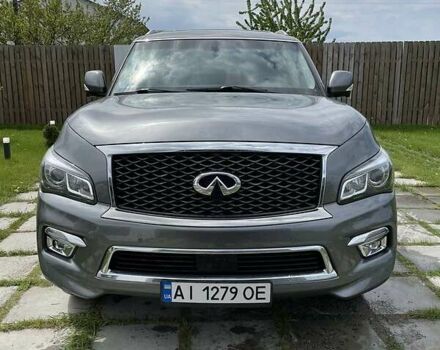 Серый Инфинити QX80, объемом двигателя 5.6 л и пробегом 207 тыс. км за 26500 $, фото 14 на Automoto.ua