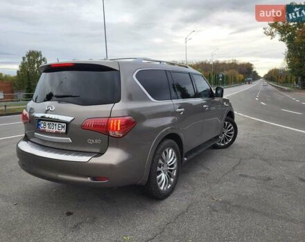 Серый Инфинити QX80, объемом двигателя 5.55 л и пробегом 112 тыс. км за 25500 $, фото 1 на Automoto.ua