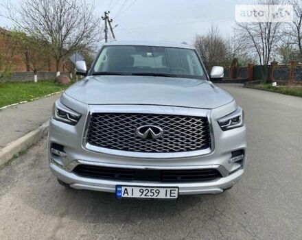 Сірий Інфініті QX80, об'ємом двигуна 5.6 л та пробігом 57 тис. км за 49500 $, фото 1 на Automoto.ua