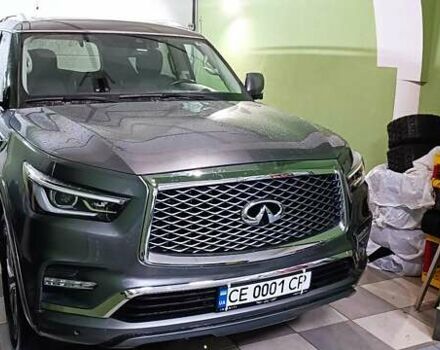 Инфинити QX80 2019 в Черновцах на Automoto.ua Серый Инфинити QX80, объемом двигателя 5.6 л и пробегом 100 тыс. км за 49500 $, фото 1 на Automoto.ua