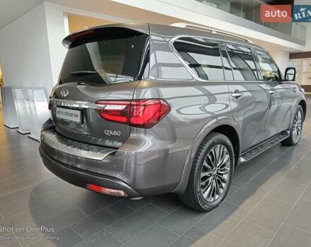 Серый Инфинити QX80, объемом двигателя 5.55 л и пробегом 98 тыс. км за 54900 $, фото 1 на Automoto.ua
