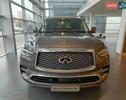 Серый Инфинити QX80, объемом двигателя 5.55 л и пробегом 98 тыс. км за 54900 $, фото 7 на Automoto.ua