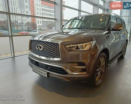 Серый Инфинити QX80, объемом двигателя 5.55 л и пробегом 98 тыс. км за 54900 $, фото 4 на Automoto.ua