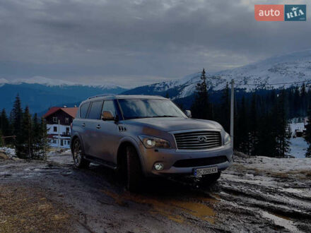 Инфинити QX80 2013 в Киеве на Automoto.ua Серый Инфинити QX80, объемом двигателя 5.6 л и пробегом 230 тыс. км за 16999 $, фото 1 на Automoto.ua