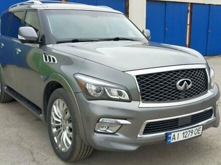 Инфинити QX80 2015 в Белой Церкве на Automoto.ua Серый Инфинити QX80, объемом двигателя 5.6 л и пробегом 207 тыс. км за 27000 $, фото 1 на Automoto.ua