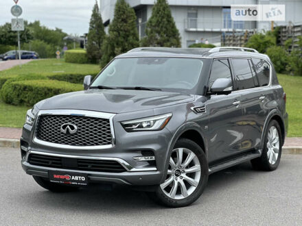 Серый Инфинити QX80, объемом двигателя 5.6 л и пробегом 94 тыс. км за 39900 $, фото 1 на Automoto.ua