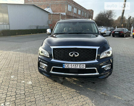 Синий Инфинити QX80, объемом двигателя 5.55 л и пробегом 105 тыс. км за 27600 $, фото 18 на Automoto.ua