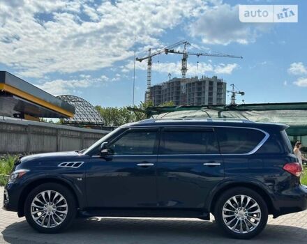 Синий Инфинити QX80, объемом двигателя 5.6 л и пробегом 250 тыс. км за 24990 $, фото 6 на Automoto.ua