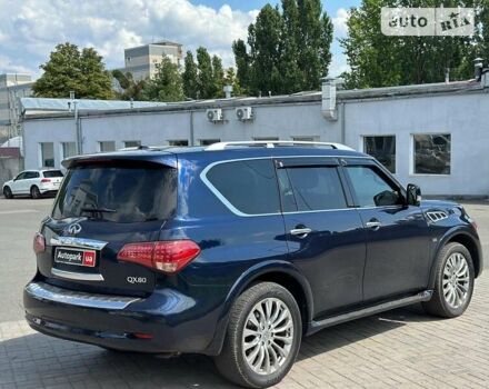 Синий Инфинити QX80, объемом двигателя 5.6 л и пробегом 250 тыс. км за 24990 $, фото 4 на Automoto.ua