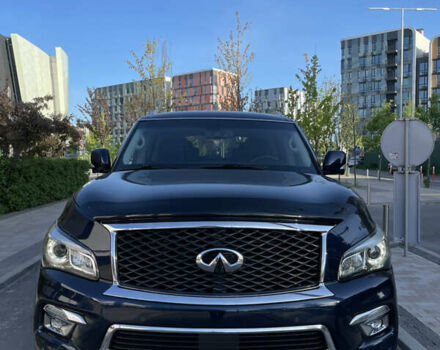 Синий Инфинити QX80, объемом двигателя 5.6 л и пробегом 250 тыс. км за 24900 $, фото 1 на Automoto.ua