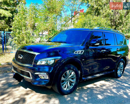 Синий Инфинити QX80, объемом двигателя 5.55 л и пробегом 40 тыс. км за 30500 $, фото 1 на Automoto.ua