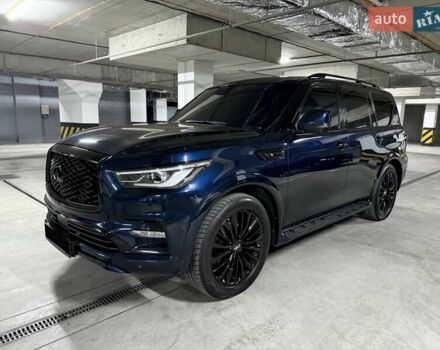 Синий Инфинити QX80, объемом двигателя 5.55 л и пробегом 50 тыс. км за 26500 $, фото 2 на Automoto.ua