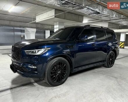 Синий Инфинити QX80, объемом двигателя 5.55 л и пробегом 50 тыс. км за 26500 $, фото 3 на Automoto.ua