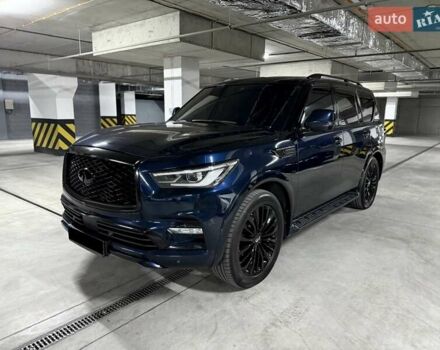 Синий Инфинити QX80, объемом двигателя 5.55 л и пробегом 50 тыс. км за 26500 $, фото 1 на Automoto.ua