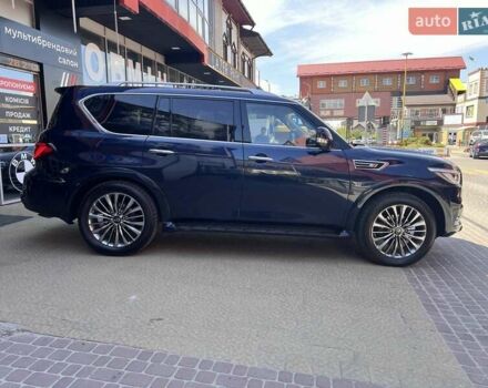 Синий Инфинити QX80, объемом двигателя 5.55 л и пробегом 56 тыс. км за 49900 $, фото 5 на Automoto.ua