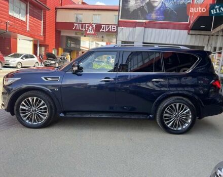 Синий Инфинити QX80, объемом двигателя 5.55 л и пробегом 56 тыс. км за 49900 $, фото 10 на Automoto.ua