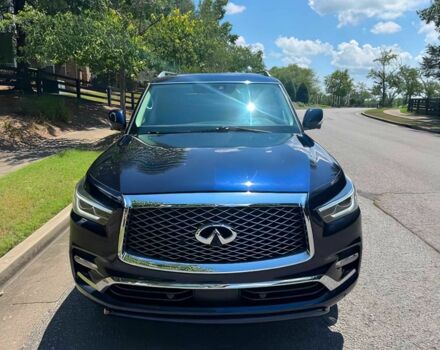 Синий Инфинити QX80, объемом двигателя 5.6 л и пробегом 50 тыс. км за 34000 $, фото 1 на Automoto.ua