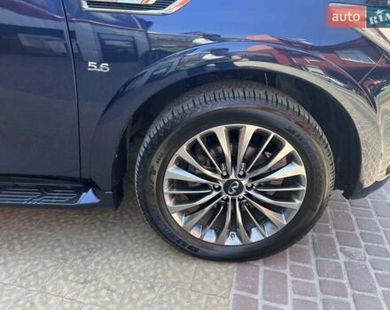 Синий Инфинити QX80, объемом двигателя 5.55 л и пробегом 56 тыс. км за 49900 $, фото 4 на Automoto.ua