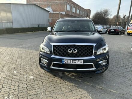 Синий Инфинити QX80, объемом двигателя 5.6 л и пробегом 108 тыс. км за 25000 $, фото 1 на Automoto.ua