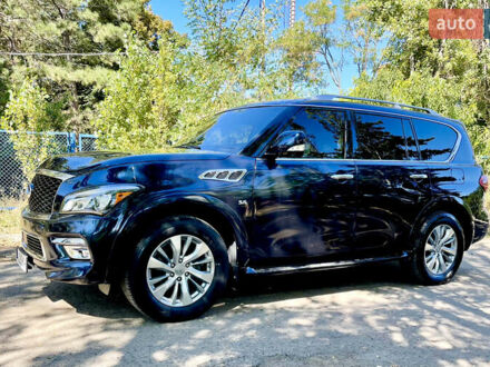 Синий Инфинити QX80, объемом двигателя 5.55 л и пробегом 40 тыс. км за 30500 $, фото 1 на Automoto.ua