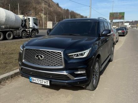 Синий Инфинити QX80, объемом двигателя 5.55 л и пробегом 70 тыс. км за 41900 $, фото 1 на Automoto.ua