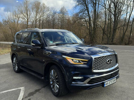 Инфинити QX80 2018 в Прилуках на Automoto.ua Синий Инфинити QX80, объемом двигателя 5.6 л и пробегом 102 тыс. км за 42000 $, фото 1 на Automoto.ua
