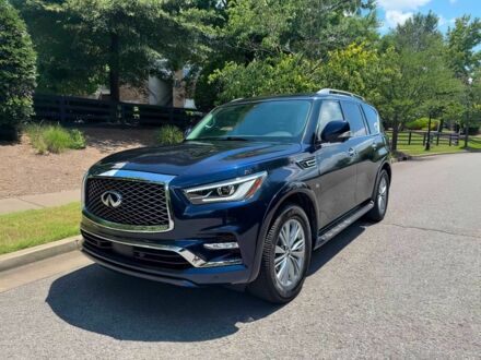 Синий Инфинити QX80, объемом двигателя 5.6 л и пробегом 50 тыс. км за 34000 $, фото 1 на Automoto.ua
