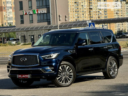 Синий Инфинити QX80, объемом двигателя 5.55 л и пробегом 47 тыс. км за 49990 $, фото 1 на Automoto.ua