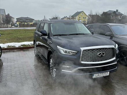 Инфинити QX80 2021 в Хмельницком на Automoto.ua Синий Инфинити QX80, объемом двигателя 5.6 л и пробегом 15 тыс. км за 65000 $, фото 1 на Automoto.ua
